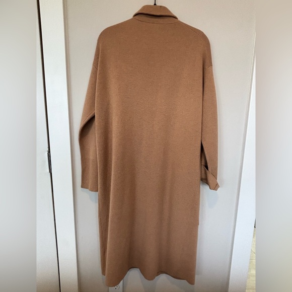 J. Crew Camel Open Front Long Cardigan Medium - Picture 2 of 5